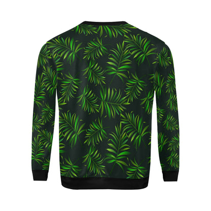 Rainforest Pattern Print Design RF03 Men Long Sleeve Sweatshirt