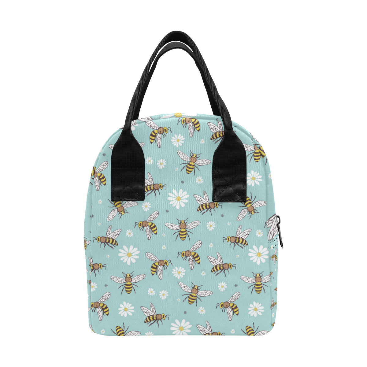 Bee Pattern Print Design BEE010 Insulated Lunch Bag