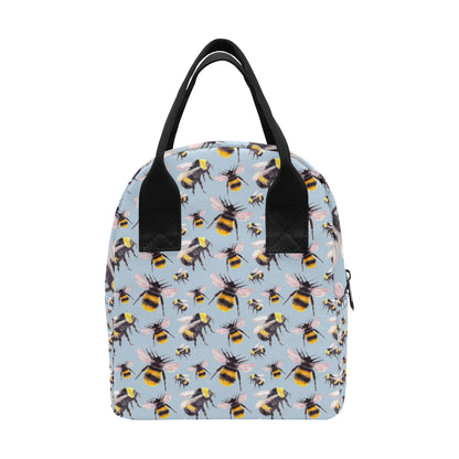 Bee Pattern Print Design BEE08 Insulated Lunch Bag