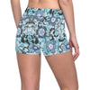 Carnations Pattern Print Design CN04 Yoga Shorts