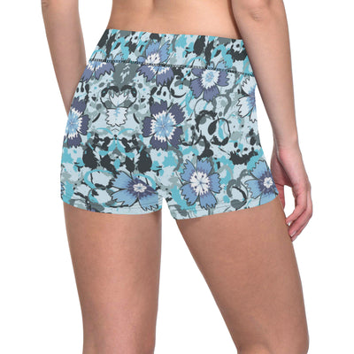 Carnations Pattern Print Design CN04 Yoga Shorts