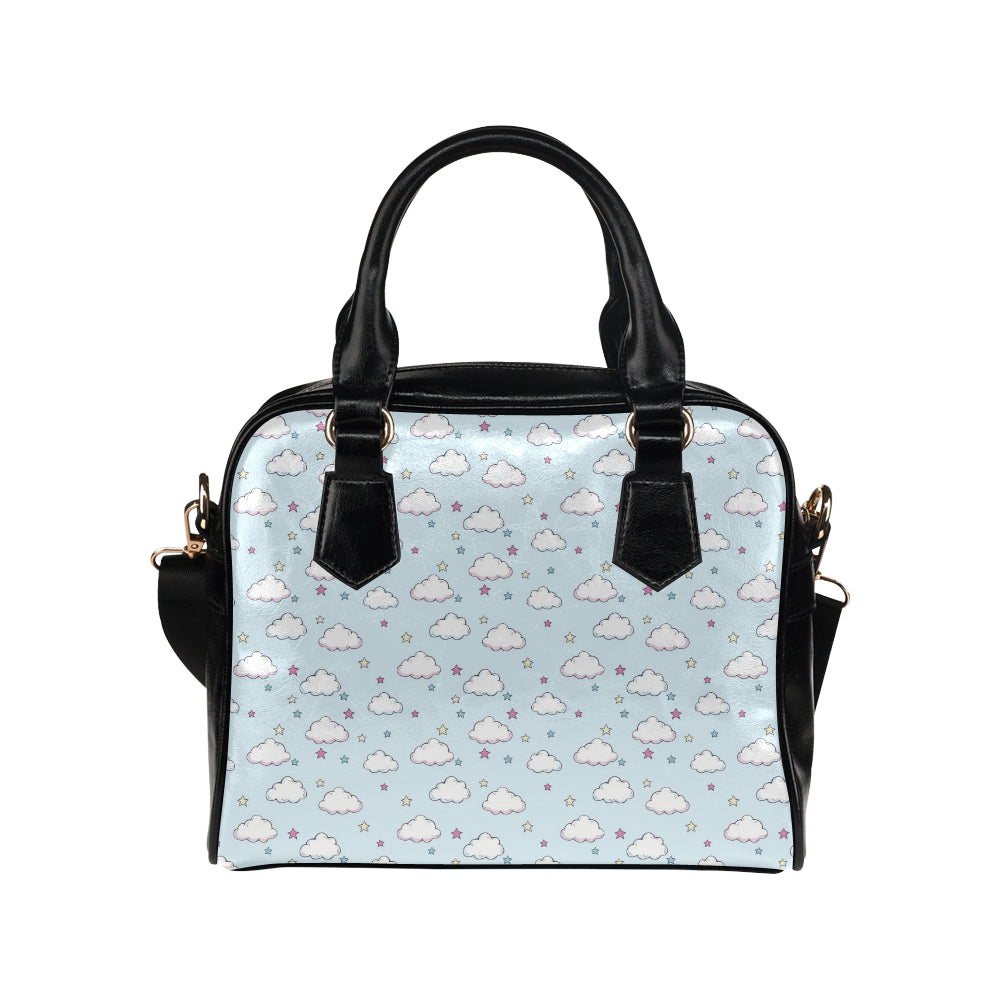 Cloud  Pattern Print Design 01 Shoulder Handbag