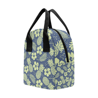 Pineapple Pattern Print Design PP07 Insulated Lunch Bag