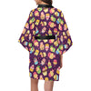 Cupcake Pattern Print Design 05 Women's Short Kimono