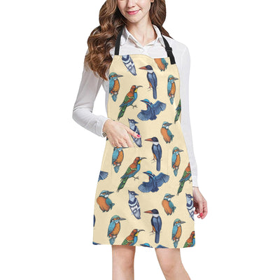 Kingfisher Bird Pattern Print Design 04 Apron with Pocket