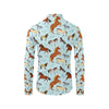 Horse Cute Themed Pattern Print Men's Long Sleeve Shirt