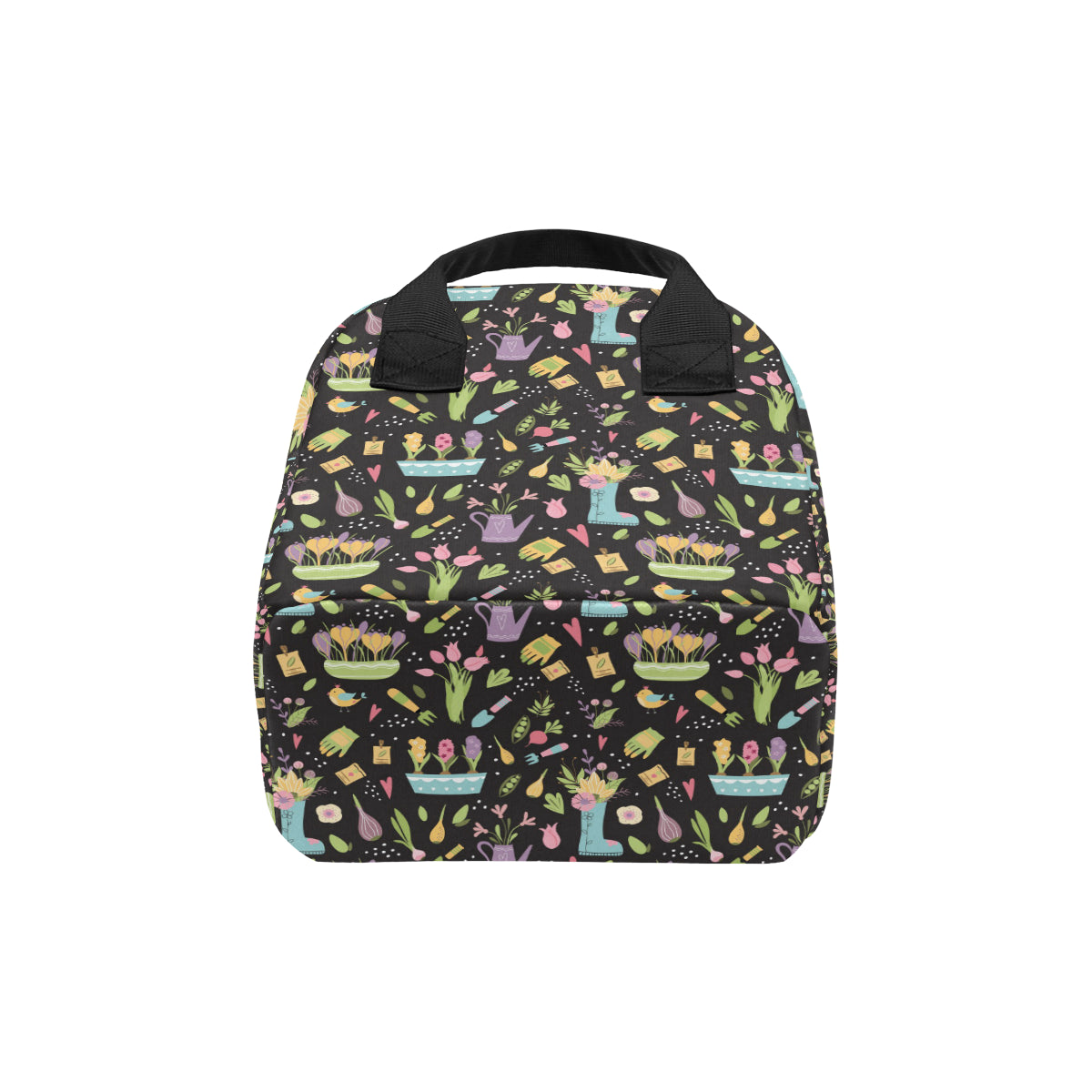 Gardening Pattern Print Design G03 Insulated Lunch Bag
