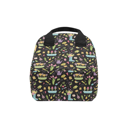 Gardening Pattern Print Design G03 Insulated Lunch Bag
