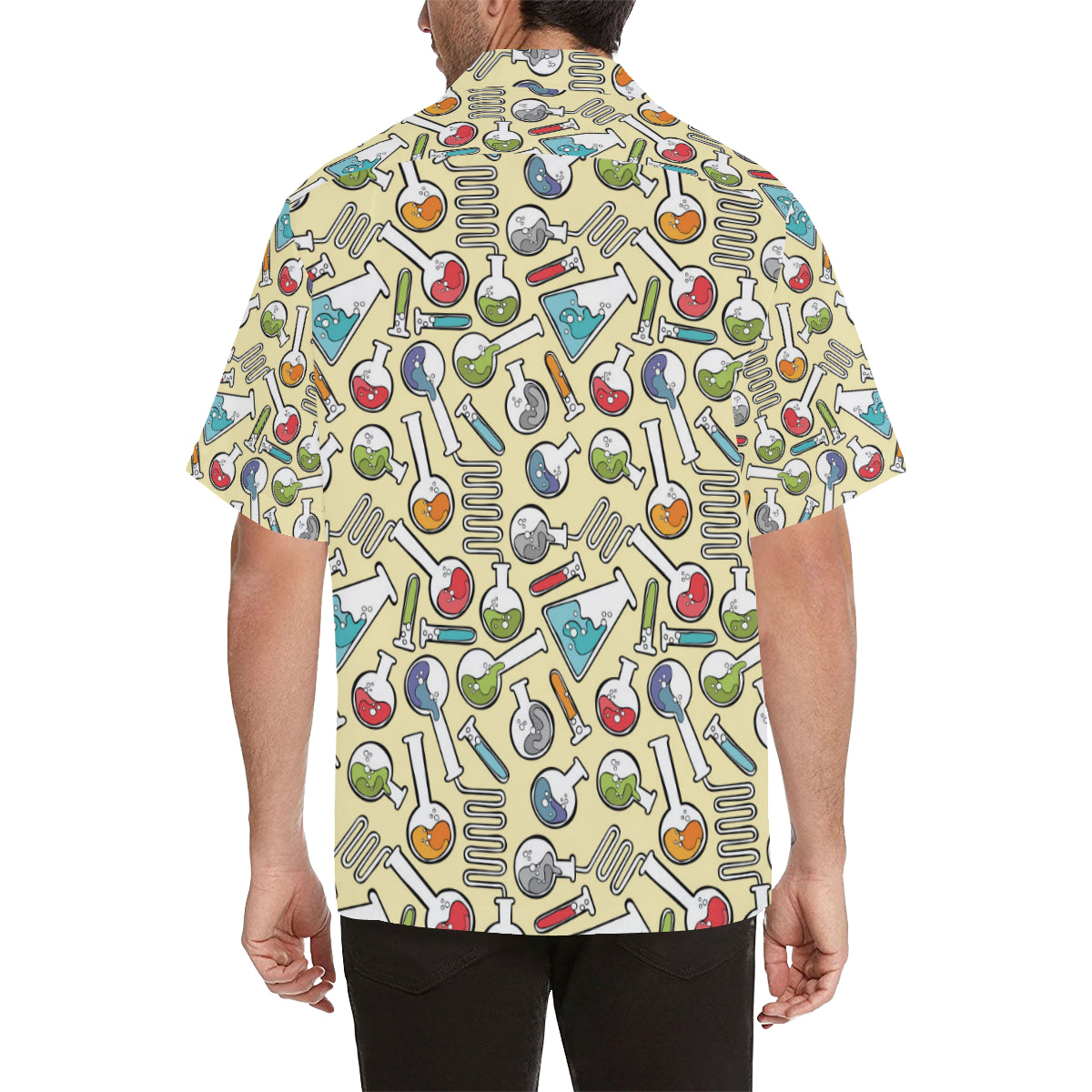 Chemical Pattern Print Design 04 Men's Hawaiian Shirt