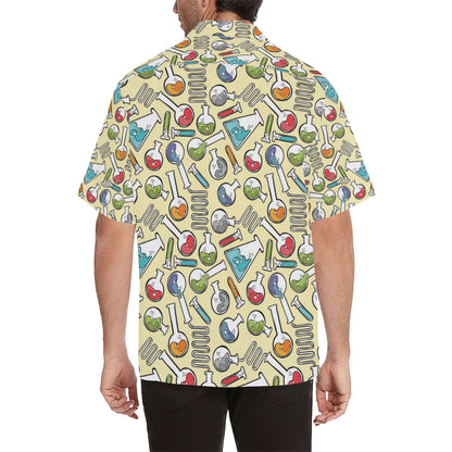 Chemical Pattern Print Design 04 Men's Hawaiian Shirt