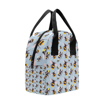 Bee Pattern Print Design BEE08 Insulated Lunch Bag