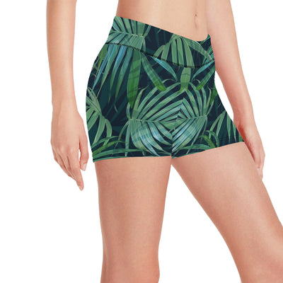 Tropical Flower Pattern Print Design TF011 Yoga Shorts