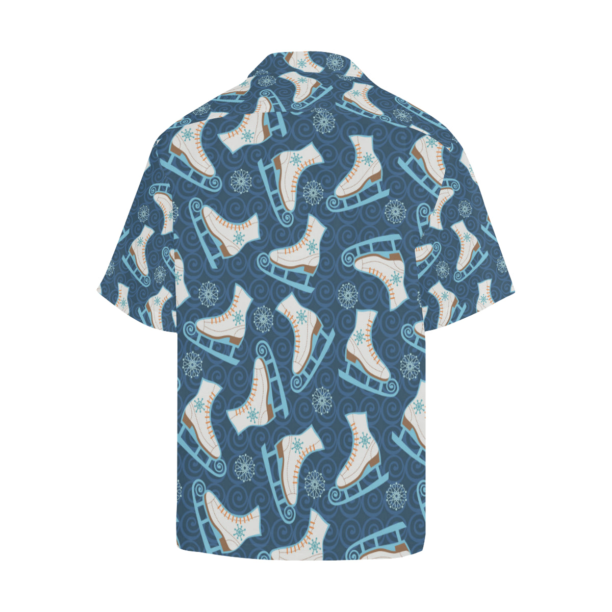 Ice Skate Pattern Print Design 01 Men's Hawaiian Shirt