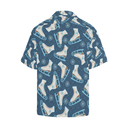 Ice Skate Pattern Print Design 01 Men's Hawaiian Shirt
