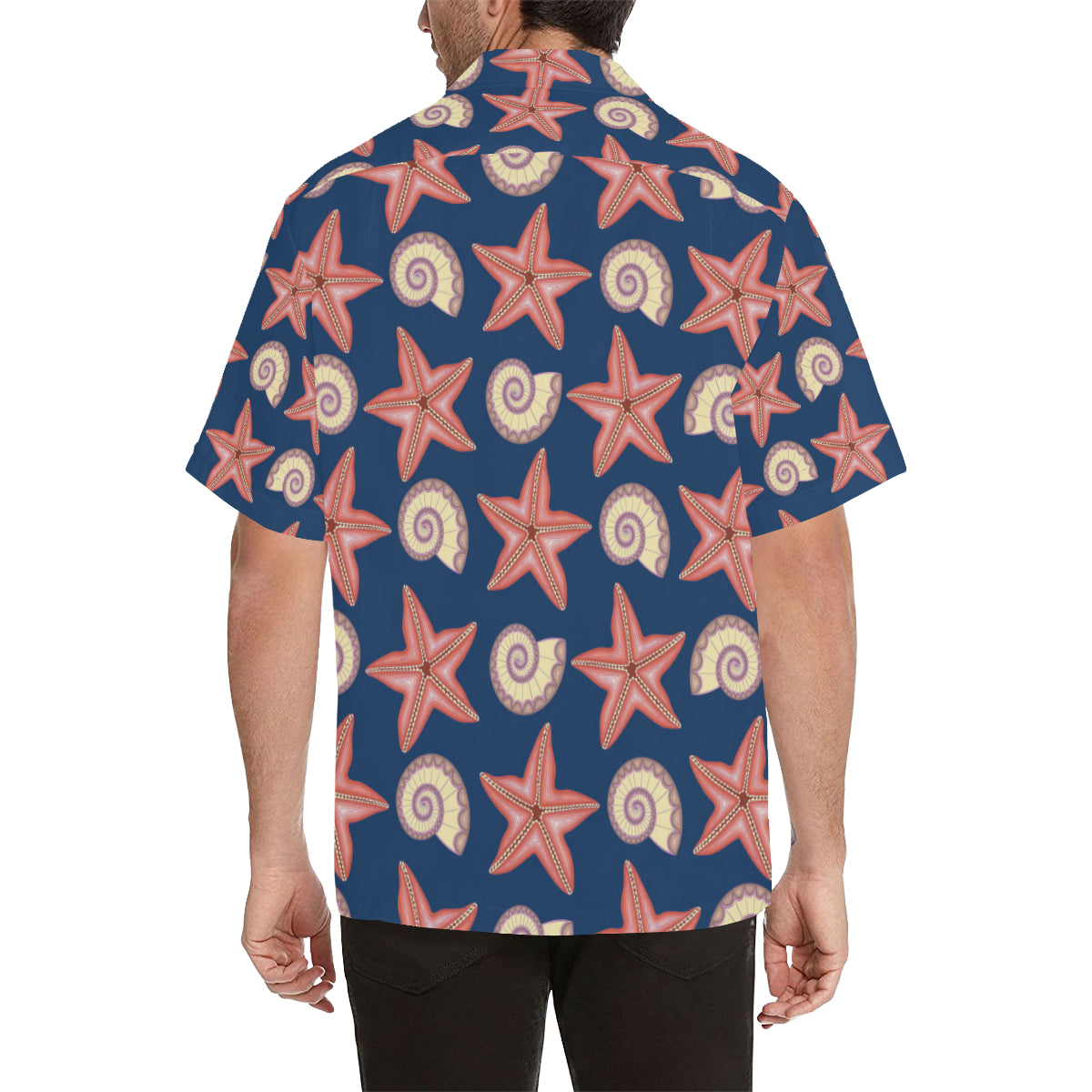 Starfish Pattern Print Design 03 Men's Hawaiian Shirt