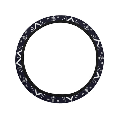 Indians Tribal Aztec Steering Wheel Cover with Elastic Edge