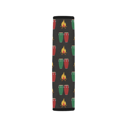 Conga Pattern Print Design 01 Car Seat Belt Cover