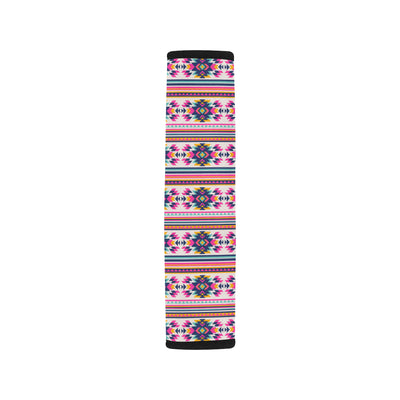 Indian Navajo Neon Themed Design Print Car Seat Belt Cover