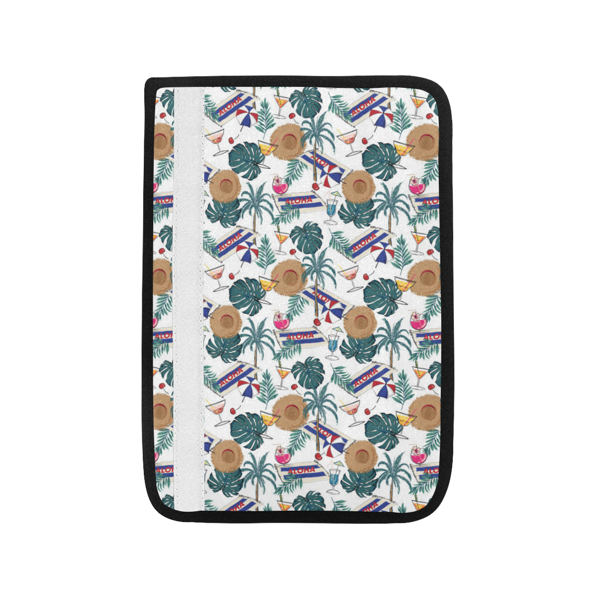 Aloha Hawaii Beach Pattern Print Design 04 Car Seat Belt Cover