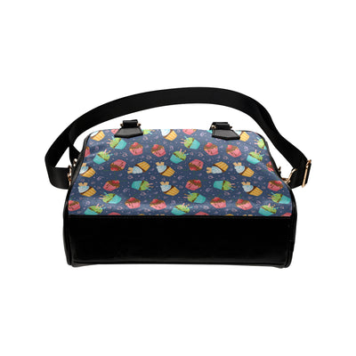 Cupcake Pattern Print Design 02 Shoulder Handbag