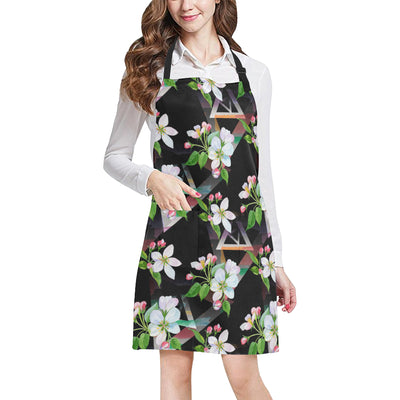 Apple blossom Pattern Print Design AB07 Apron with Pocket