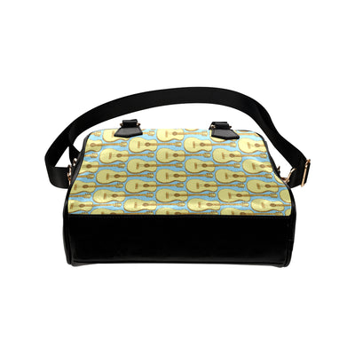 Acoustic Guitar Pattern Print Design 03 Shoulder Handbag