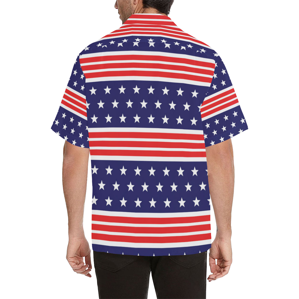 Patriotic Pattern Print Design A04 Men's Hawaiian Shirt