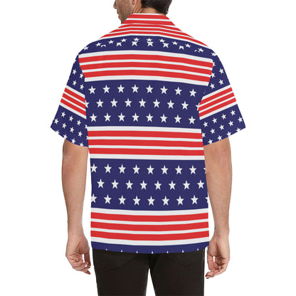 Patriotic Pattern Print Design A04 Men's Hawaiian Shirt
