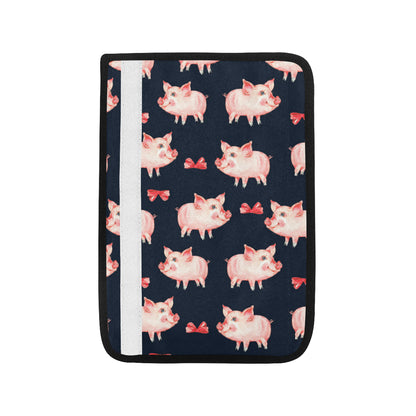 Pig Cute Pattern Print Design 02 Car Seat Belt Cover