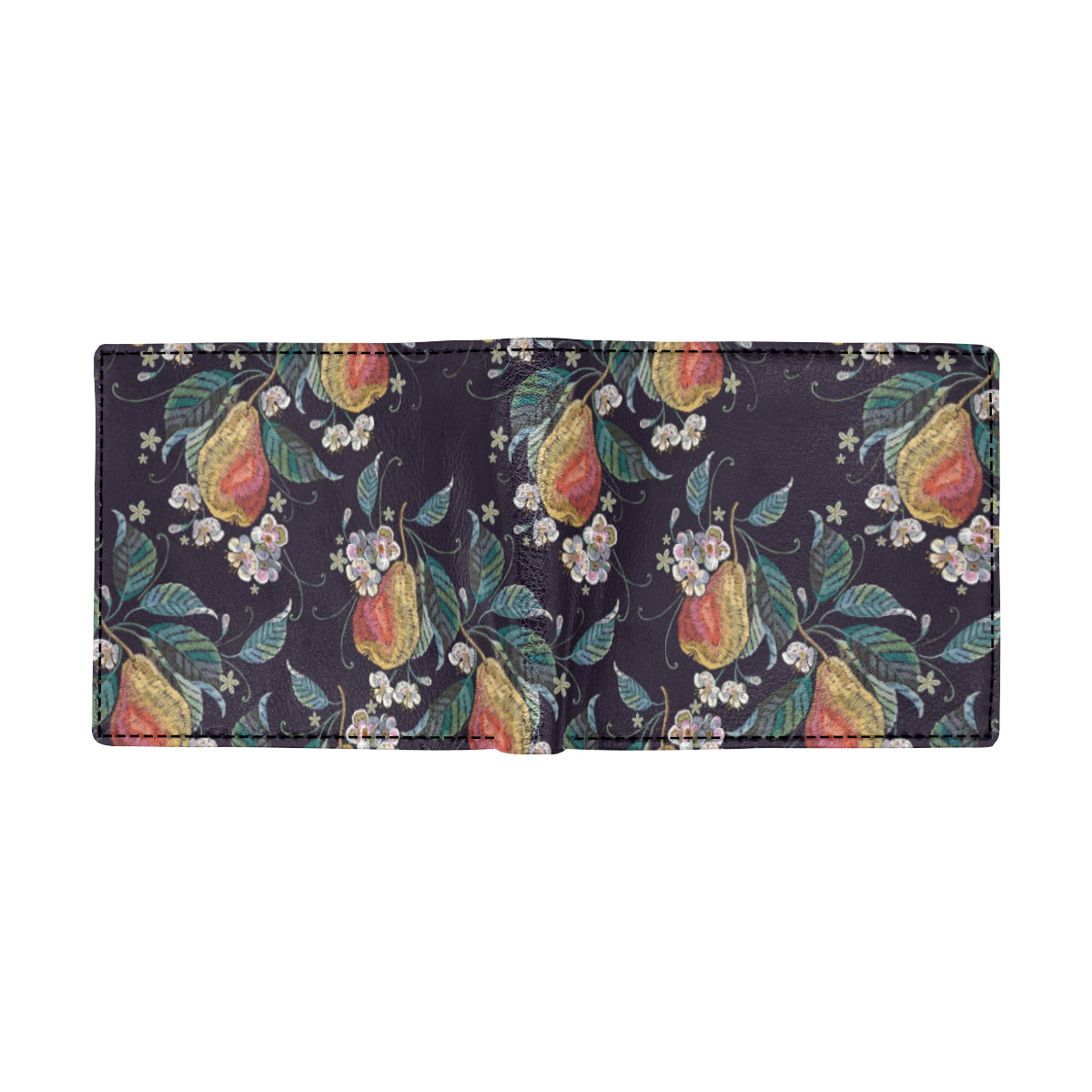 Pear Pattern Print Design PE02 Men's ID Card Wallet