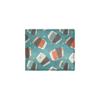 Accordion Pattern Print Design 02 Men's ID Card Wallet