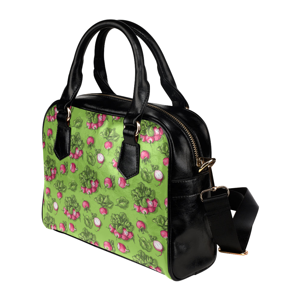 Radish Pattern Print Design A05 Shoulder Handbag