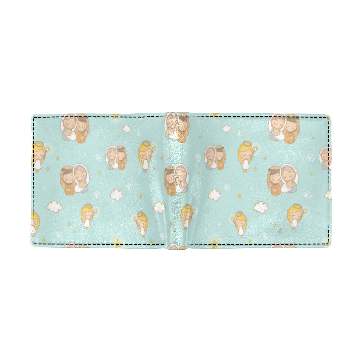 Christian Pattern Print Design 01 Men's ID Card Wallet