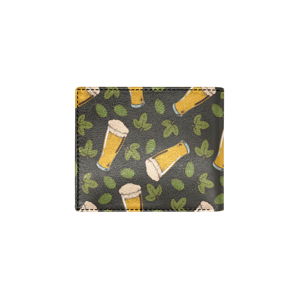 Beer Iris Pattern Print Design 02 Men's ID Card Wallet