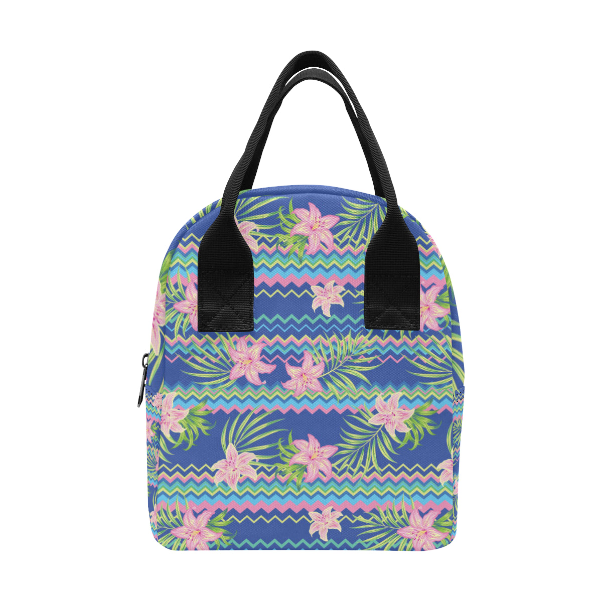Lily Pattern Print Design LY015 Insulated Lunch Bag