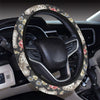 Butterfly Flower Pattern Print Design 07 Steering Wheel Cover with Elastic Edge