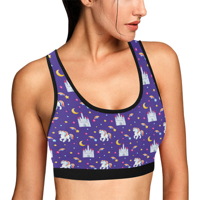 Unicorn Casttle Sports Bra