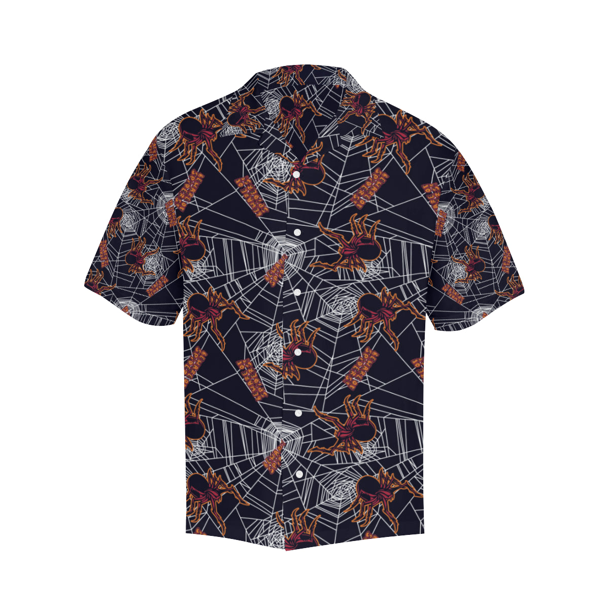 Tarantula Spiderwebs Pattern Print Design 01 Men's Hawaiian Shirt