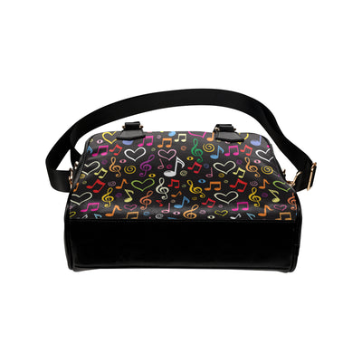 Music note Pattern Print Design A01 Shoulder Handbag