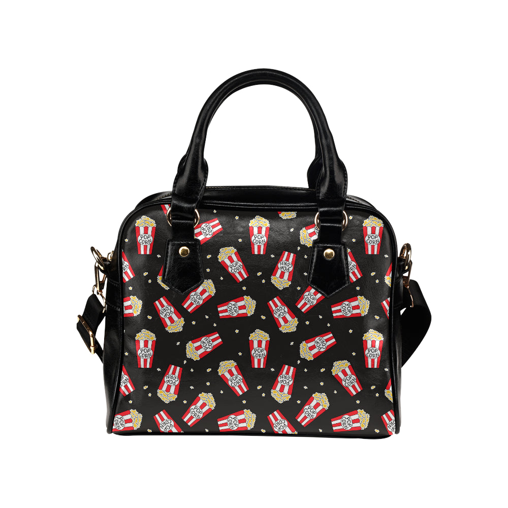 Popcorn Pattern Print Design A01 Shoulder Handbag