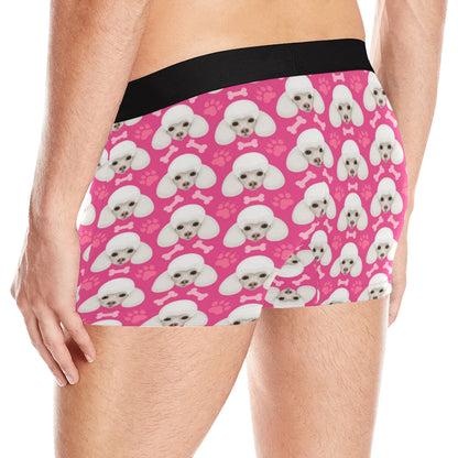 Poodle Pattern Print Design A04 Men's Boxer Briefs