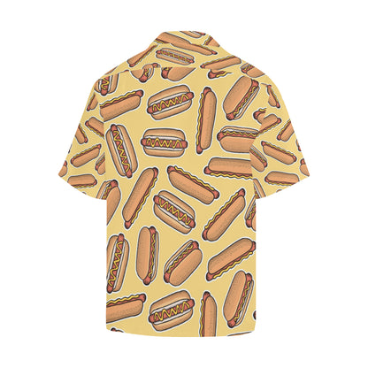 Hot Dog Pattern Print Design 01 Men's Hawaiian Shirt