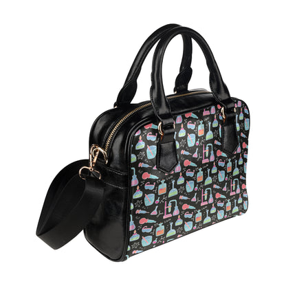 Chemical Pattern Print Design 06 Shoulder Handbag
