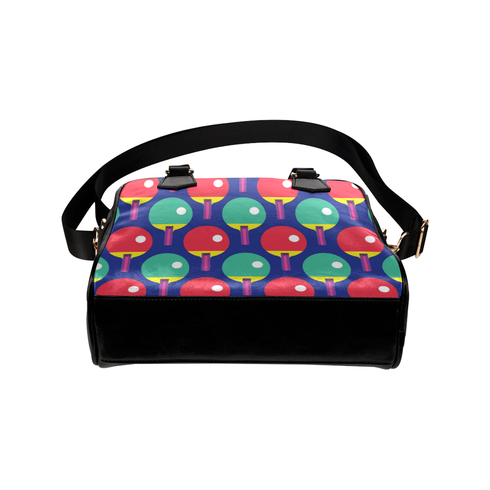 Ping Pong Pattern Print Design A03 Shoulder Handbag