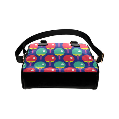 Ping Pong Pattern Print Design A03 Shoulder Handbag