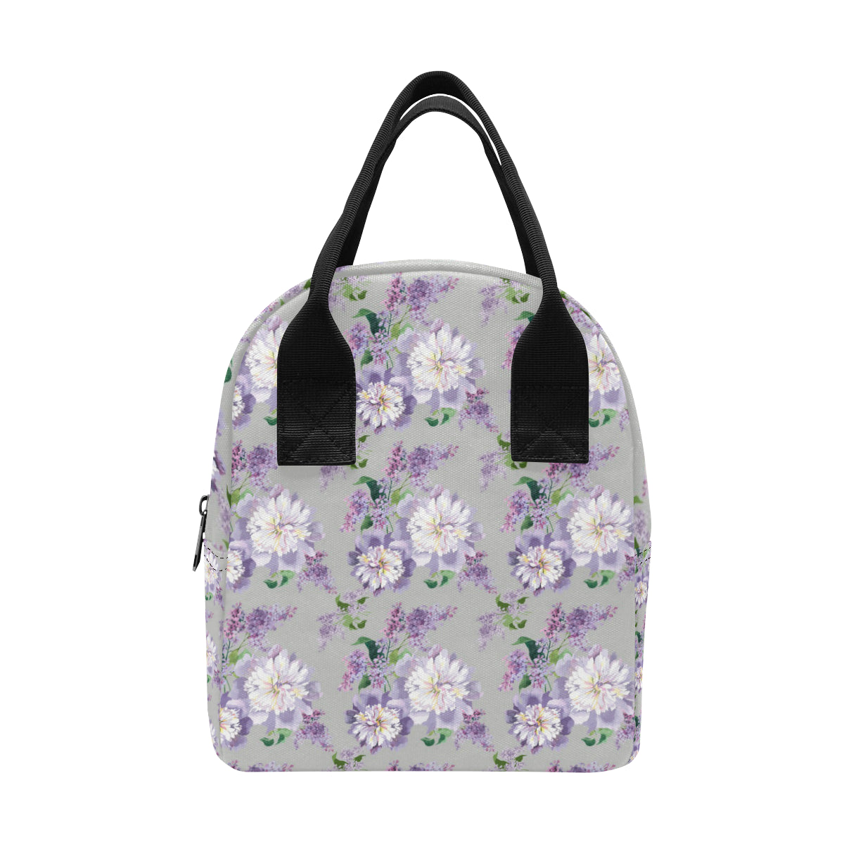 Lilac Pattern Print Design LI07 Insulated Lunch Bag