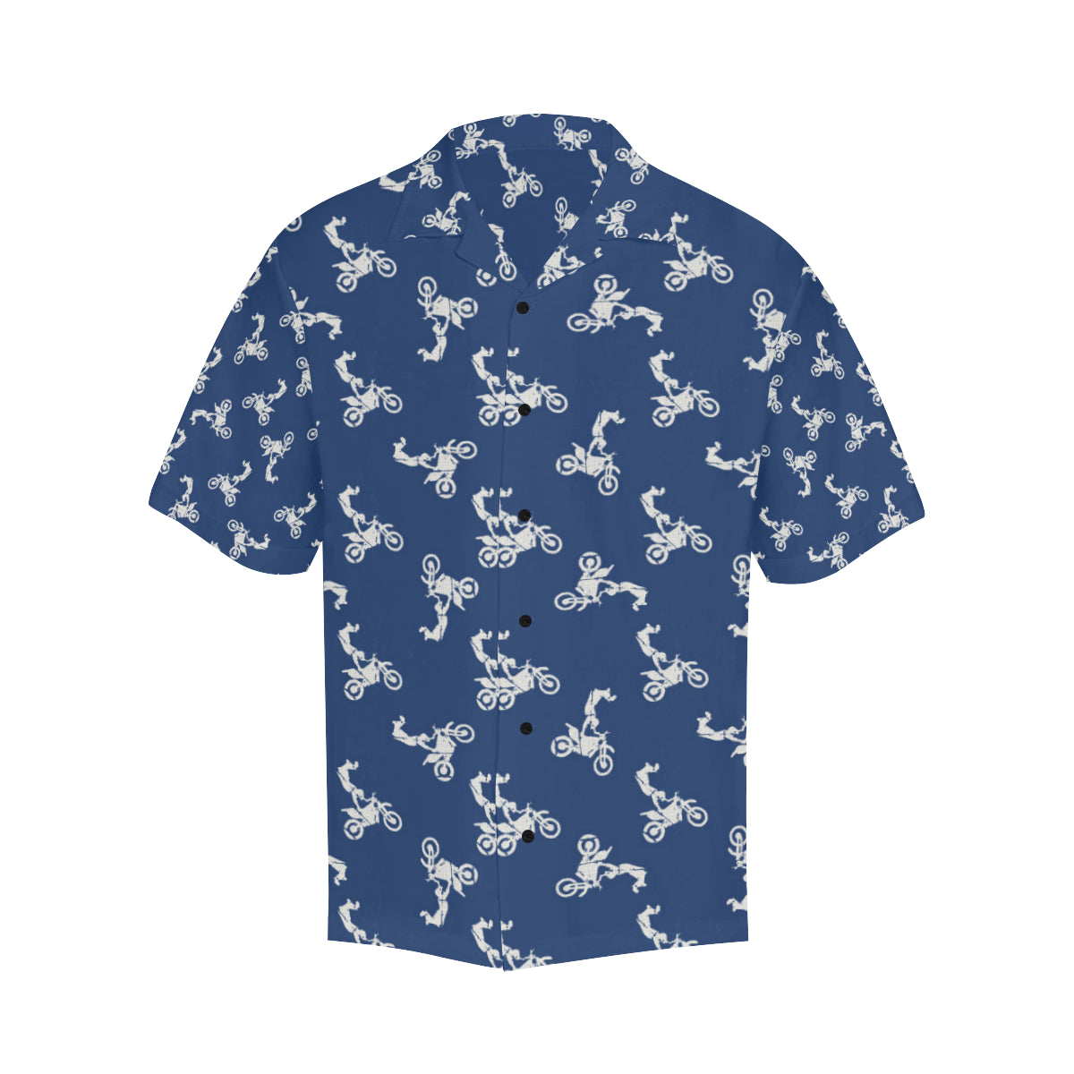 Motocross Pattern Print Design 01 Men's Hawaiian Shirt
