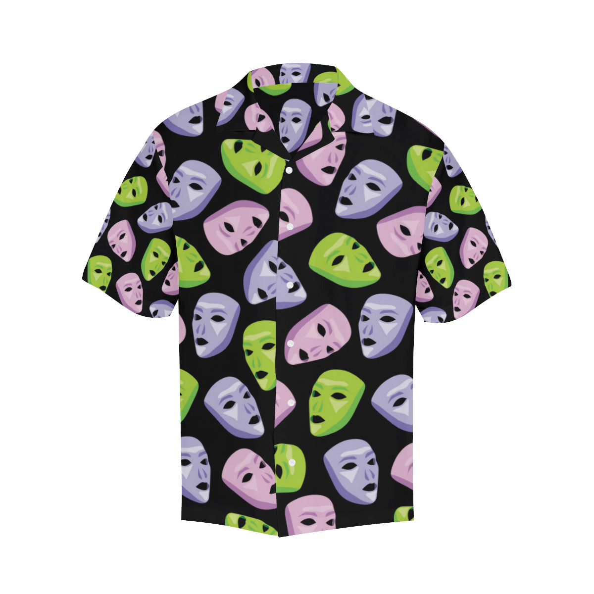 Acting Mask Pattern Print Design 04 Men's Hawaiian Shirt