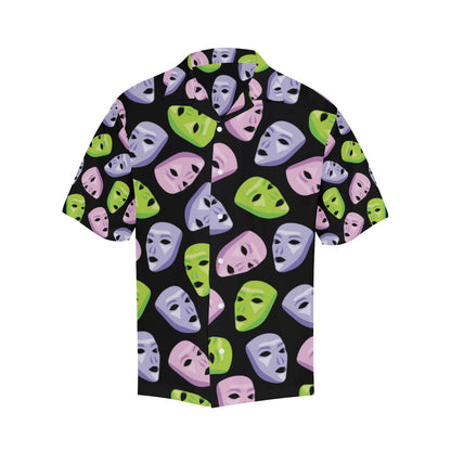 Acting Mask Pattern Print Design 04 Men's Hawaiian Shirt
