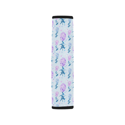 Lilac Pattern Print Design LI05 Car Seat Belt Cover